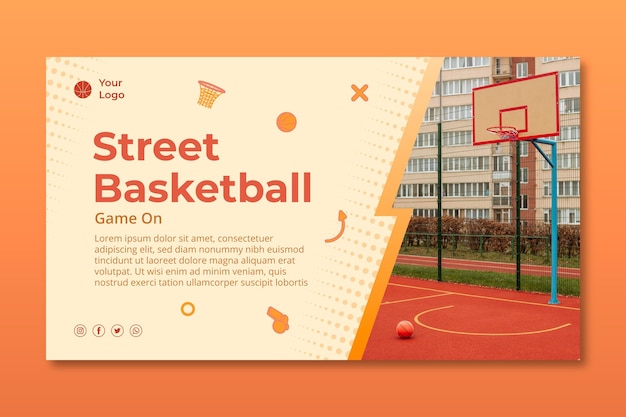 Gradient sport banner template