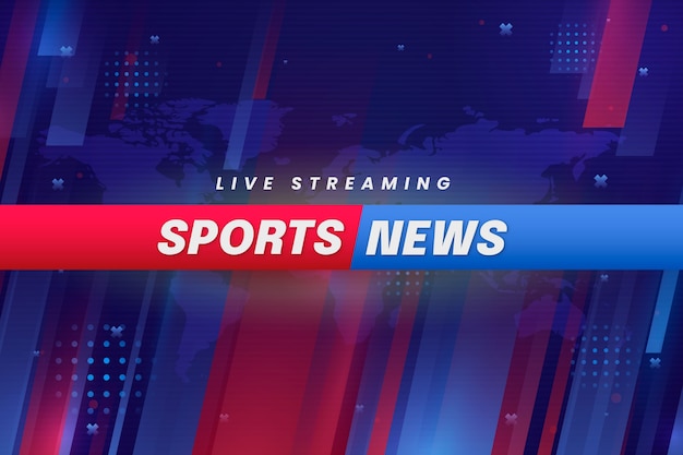 Gradient sports news background