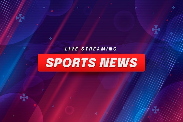 Gradient sports news background