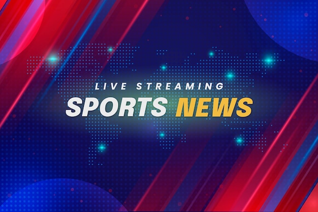 Gradient sports news background