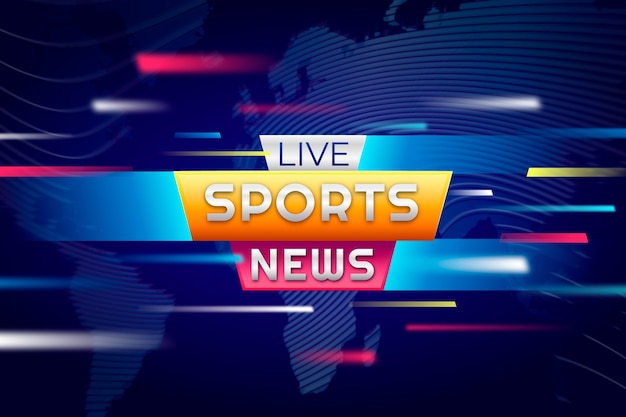 Gradient sports news background