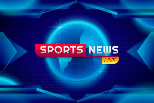 Gradient sports news background