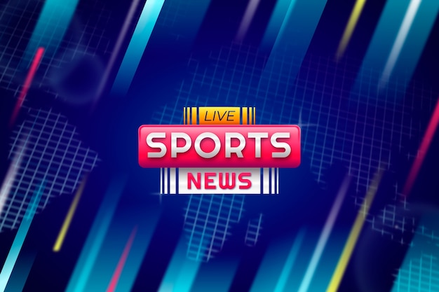 Gradient sports news background