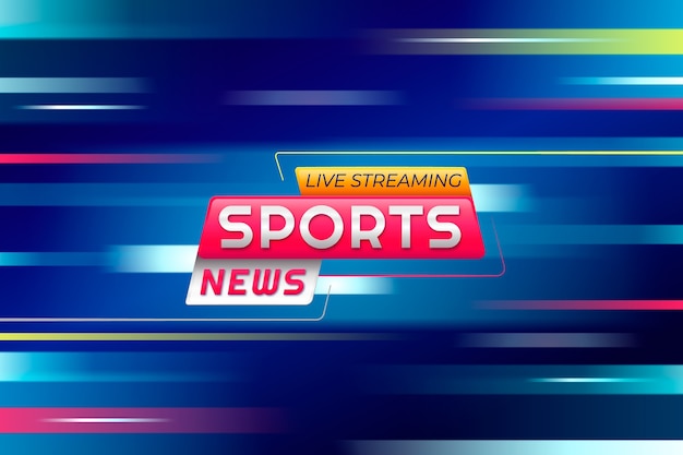 Gradient sports news background