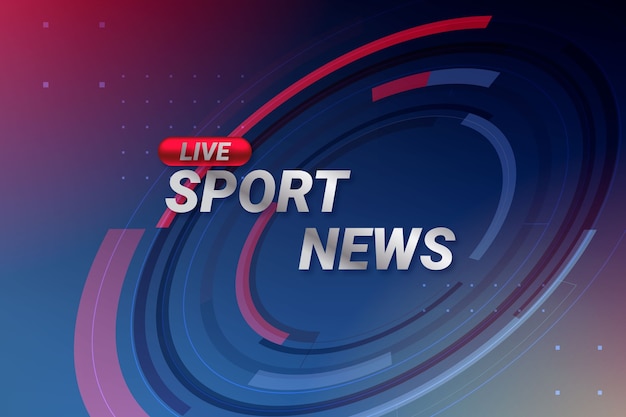 Gradient sports news background