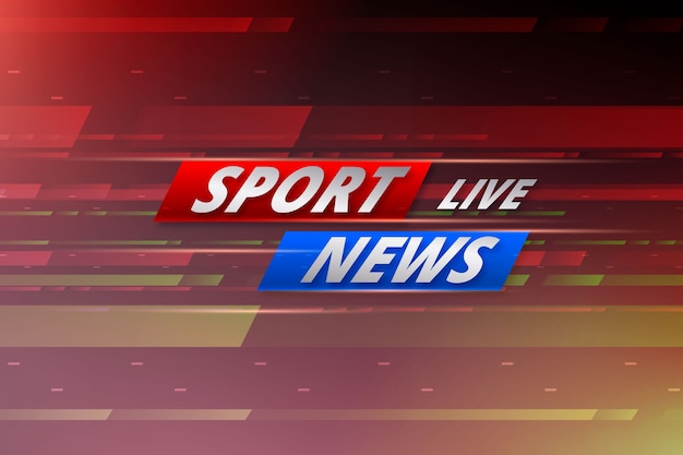 Gradient sports news background