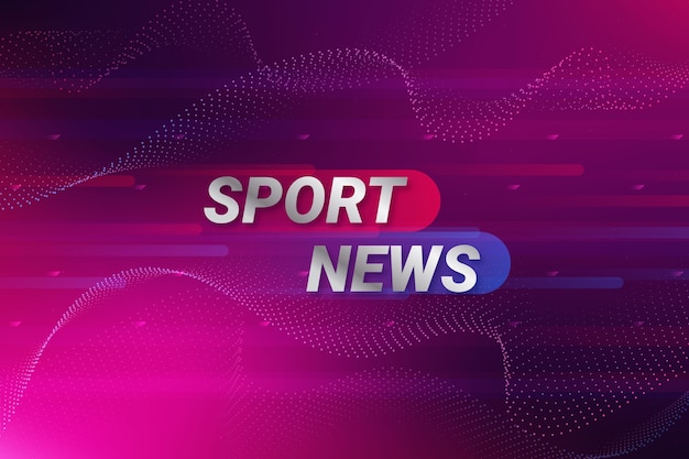 Gradient sports news background