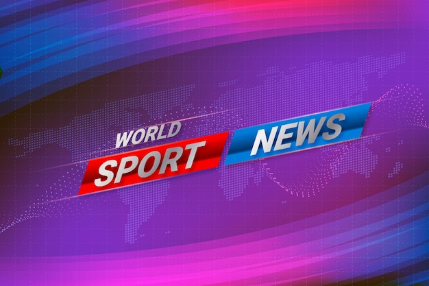 Vector gradient sports news background