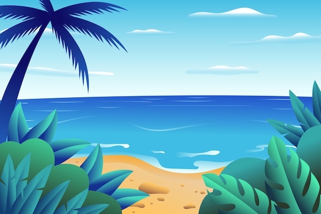 Gradient summer background for videocalls