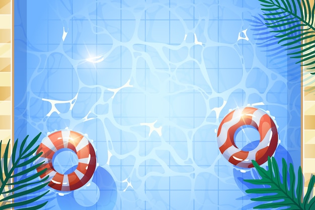 Gradient swimming pool background