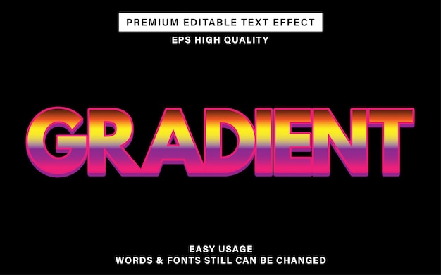 Gradient text effect