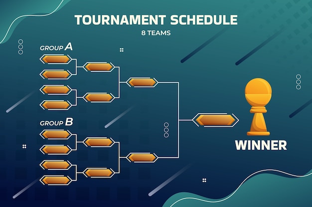 Gradient tournament schedule template