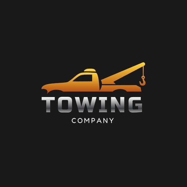 Gradient towing logo template