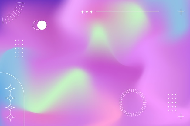 Vector gradient trendy background