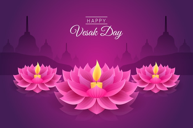 Gradient vesak background