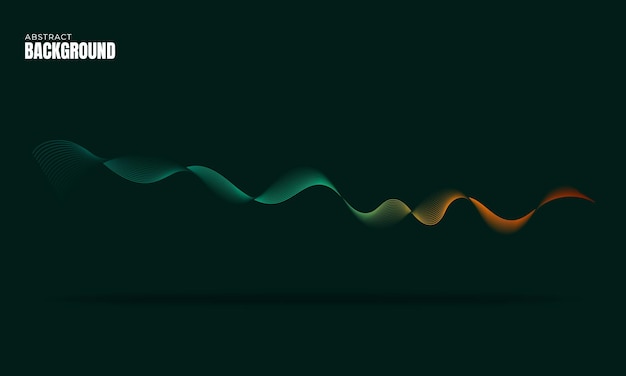 gradient wave line abstract background