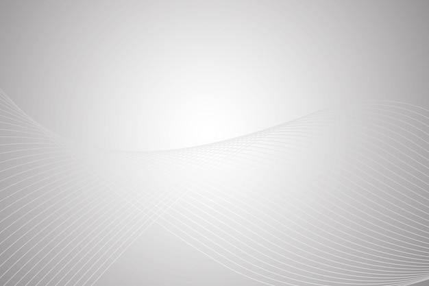 Gradient white background Template with wavy lines