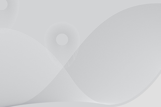 Gradient white background Template with wavy lines