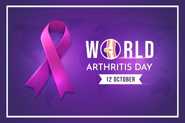 Gradient world arthritis day background