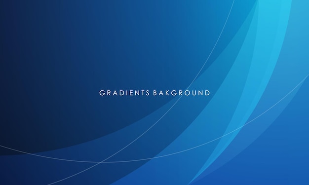 Gradients abstract background with blue color concept