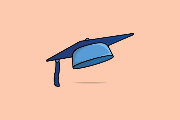 Graduation Cap vector illustration Education object icon concept