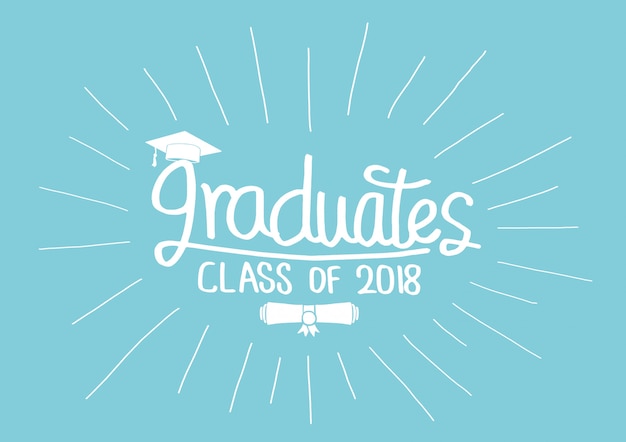 Graduation Class of 2018 greeting cards set