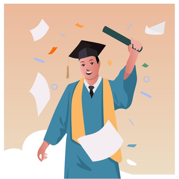 graduation concept illustration