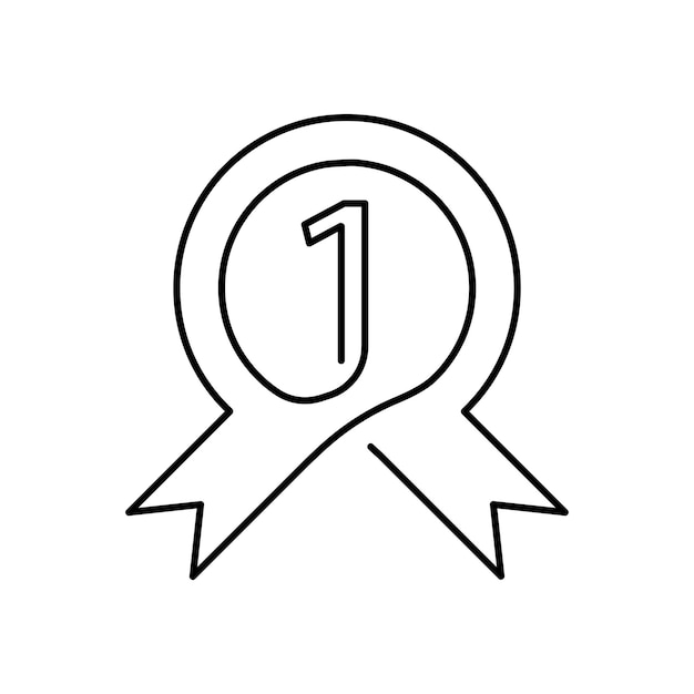 Graduation continuous line Medal Award USA icon Element of 4th of july icon Thin line icon for website design and development app development Premium icon