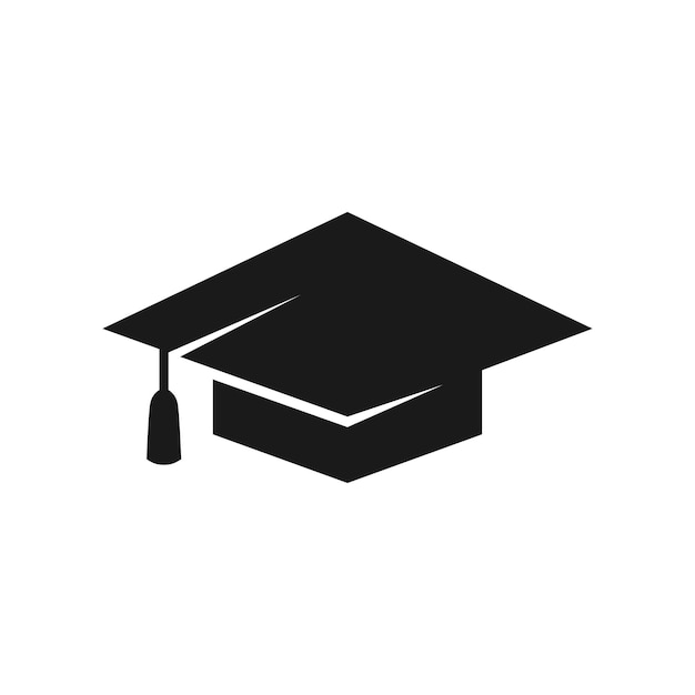 Graduation Hat Logo Design Template Inspiration, Vector Illustration.