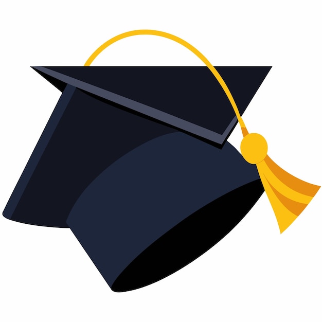 Vector graduation mortar icon vector illustration isolated white background 2