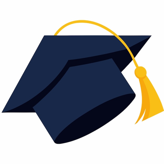 Vector graduation mortar icon vector illustration isolated white background 9