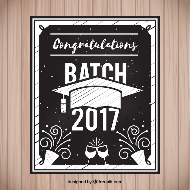 Vector graduation party invitation