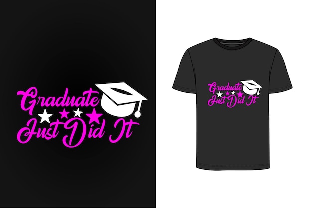 Vector graduation t-shirt design