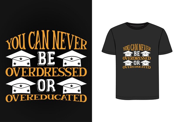 Vector graduation t-shirt design