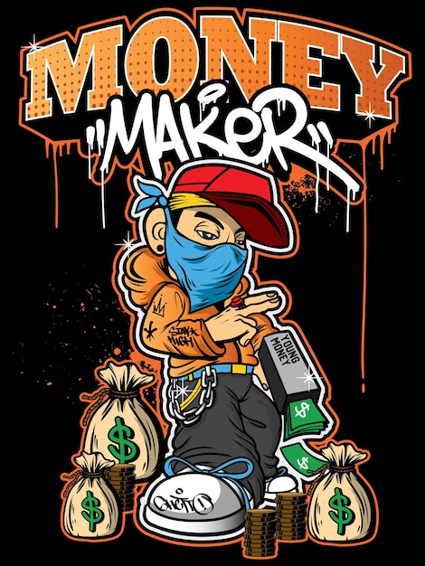 Graffiti art Urban vector illustration Graffiti design artwork