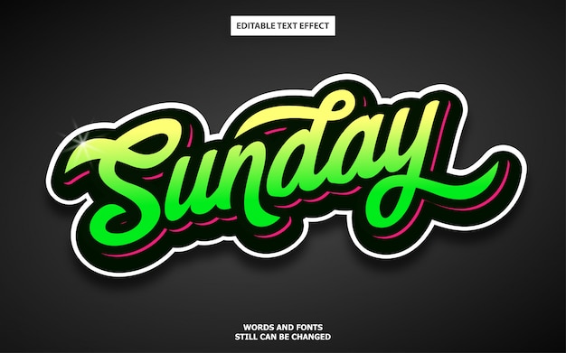 Graffiti style editable text effect