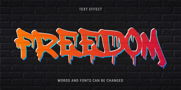 graffiti text effect editable eps cc