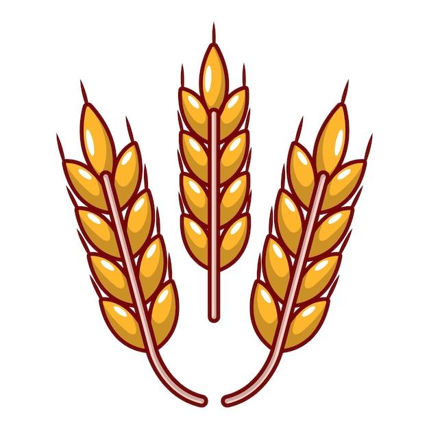 Grainy wheat icon Cartoon illustration of grainy wheat vector icon for web