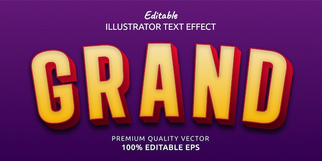 Grand Editable  Text Style Effect