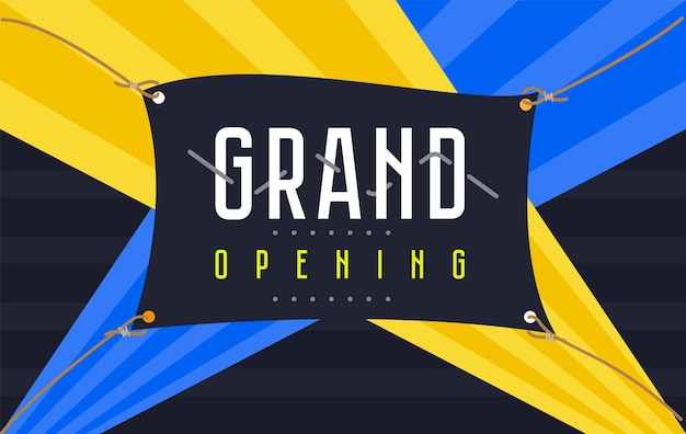 Grand opening event invitation poster design