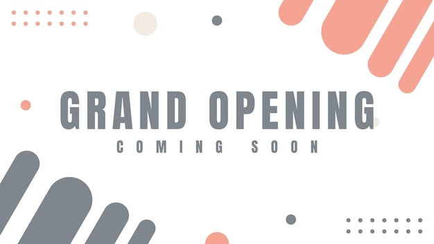 Grand opening flat geometric