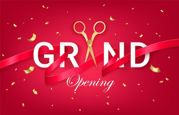 Grand opening invitation card