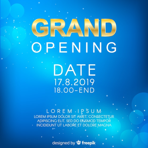 Grand opening