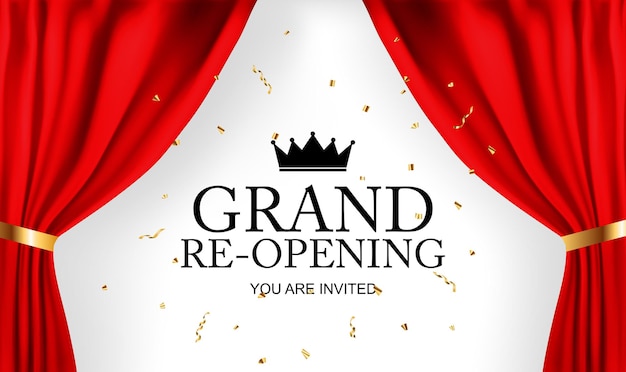 Grand RE-Opening Card Business Poster