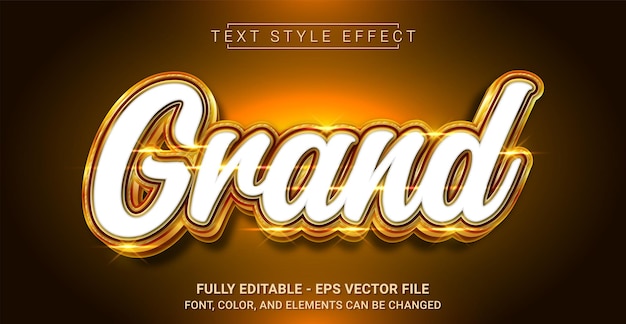 Grand Text Style Effect Editable Graphic Text Template