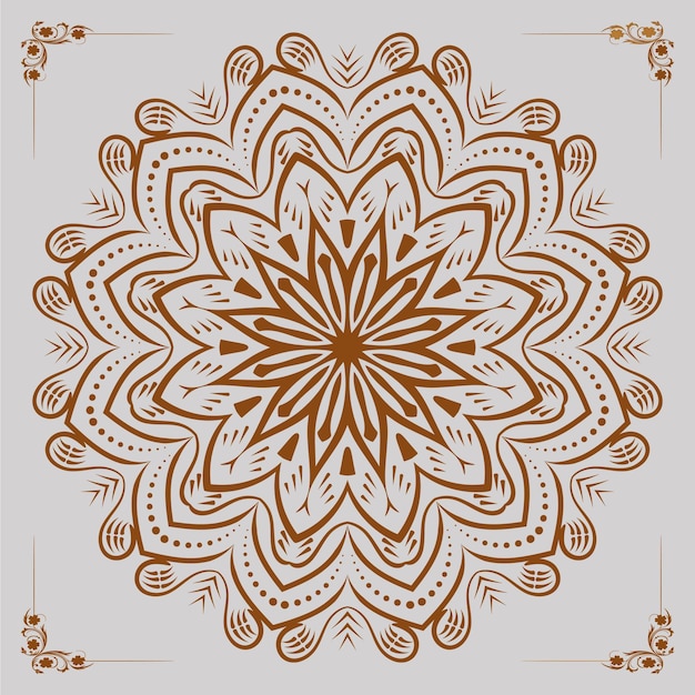 Grandiose luxury mandala background template