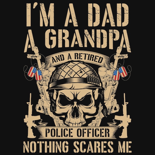 Grandpa veterans day tshirt design