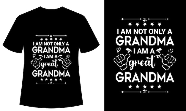 Grandparents day, Grandma, Grandpa, Fathers day, Mother's Day, Family lover Typography T-shirt