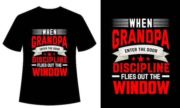 Grandparents day, Grandma, Grandpa, Fathers day, Mother's Day, Family lover Typography T-shirt