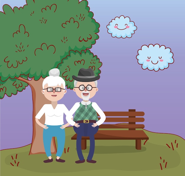 grandparents love relationship cartoon